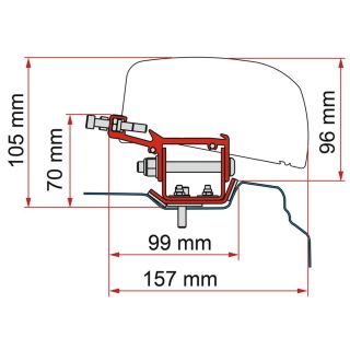 Fiamma Renault Trafic Kit H1-L2 >2014 F40Van