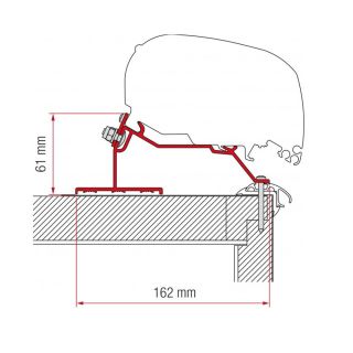 Fiamma Caravan Roof Adapter 450 F65/F80