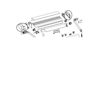Thule Eindkap LH+RH 9200 Wit