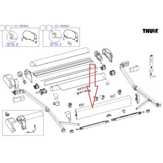 Thule Lead Rail 9200 6.00 Wit