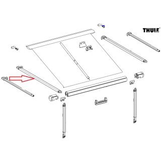 Thule Rafter Arm Assy LH 1200 3.50/5.50