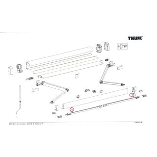 Thule Knob Support Arm Oval 4900 2st.