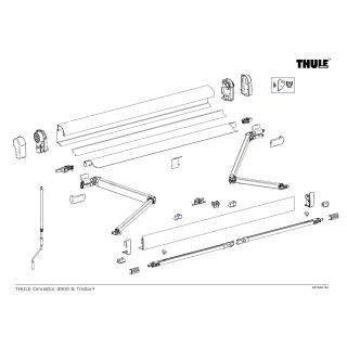 Thule Support Arm Oval 4900 3.50/4.50
