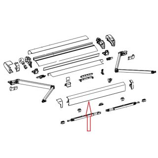 Thule lead rail 6200 luifel antra  3.75mtr 1500602545 