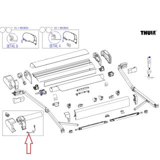 Thule 9200 Motorkabel 9200 Luifel