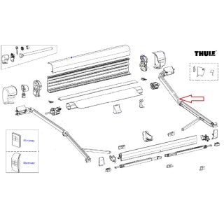 Thule 8000 Knikarm rechts 3.5m
