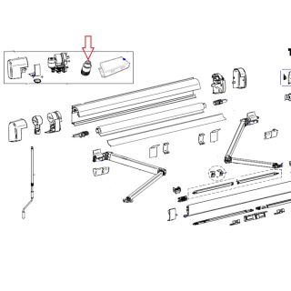 Thule Crank Pin 12V Motor