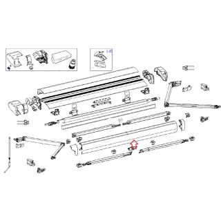 Thule 6300 Lead Rail 3.75 Wit