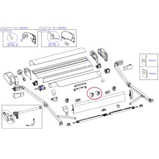 Thule 9200 Gliding Angle Lead Rail