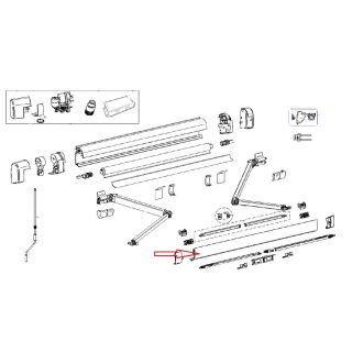 Thule Lead Rail 5200 4.50 Antraciet