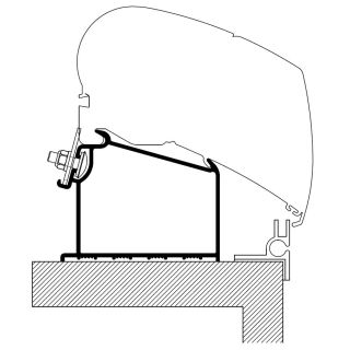Thule Adria Caravan Roof Adapter >2015