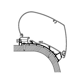 Thule Eriba Touring 820 Roof Adapter 500