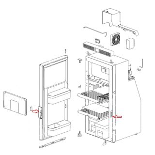 Thetford Handvat met Slotplaat T1090 