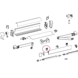 Thule insert LR 5003+ end piece TR clamp