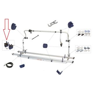 Fiamma Buisklemhouder set 35mm L+R blauw 98656-141