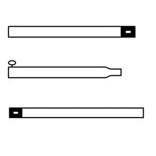 Campking tentstok 22/19 mm 80-150 cm alu