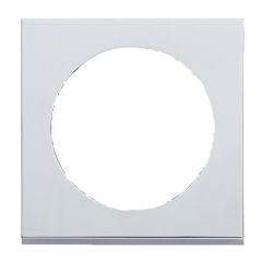 Berker Afdekraam Pure 1-Vaks Chroom Mat