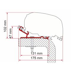 Fiamma Hymer Adapter 600 F65/F80