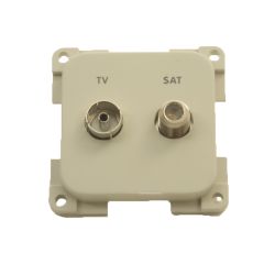 Presto Contactdoos TV + SAT Inbouw S-10.000 Grijs