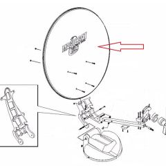 Teleco Schotel antenne D=650 mm nr. 3676