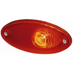 Hella Markering Ovaal Inbouw Rood