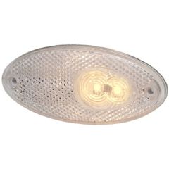 Hella Breedtelicht LED met Reflector Ovaal Opbouw Wit