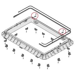 Dometic Heki 2 Afstandshouder met schroeven