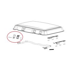 Dometic Midi Heki Scharnier met Montagedelen