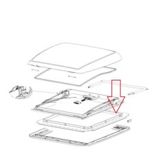 Dometic Mini Heki Montageframe Crèmewit 25-42mm 