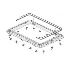 Dometic Heki 2 Buitenkader compleet 46-53 mm