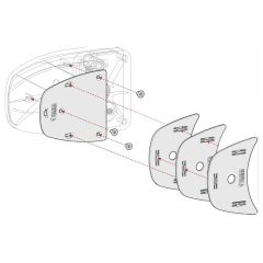 Fiamma Kit Spacer Safe Door >2017 Zwart