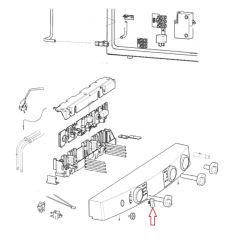 Dometic RMT7665L Deksel Schakelaar Grijs