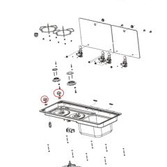 Dometic Draaiknop MO9722 Zilver Zwart