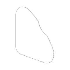 Thetford Glasplaat Spoelbak Triangular Black SBL33XX