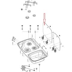 Dometic MO7103 Kookcomfoor Glasplaat Grijs 