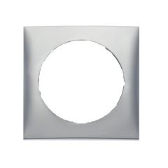 Berker Afdekraam Flow 1-Vaks Chroom Mat