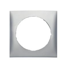 Berker Afdekraam Flow 1-Vaks Chroom Mat