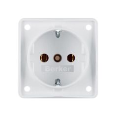 Berker Contactdoos 230V Inbouw Wit