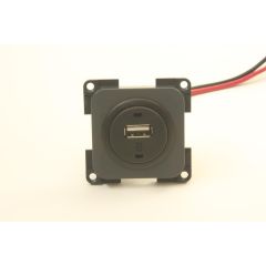 Presto Contactdoos 1x USB Lader 12V Inbouw S-10.000 Grijs