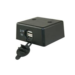 Dubbele USB stekkerdoos 2.1A /1.0A opbouw