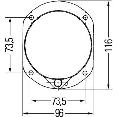 Hella Frame Universeel voor 1172016