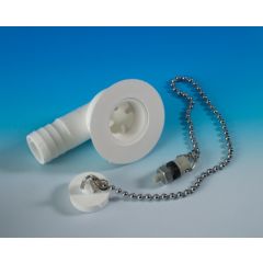 Afvoerplug Vlak Haaks 19mm Compleet