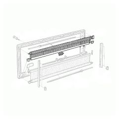 Dometic S3/ S4 Vliegenrollo 100x80 FR0032