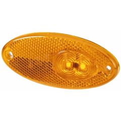Hella Zijmarkering LED met Reflector Ovaal Opbouw Oranje