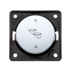 Berker Poolomkeerschakelaar Opstap Inbouw Chroom Mat 12/24V