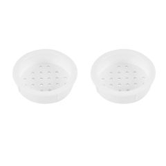 Rozet Wit 34-39mm rond inbouw à 4 st.
