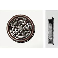 Rozet bruin 43-48mm rond opbouw