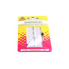 Deltafix Stootdopjes 18x18mm Transparant set 8st
