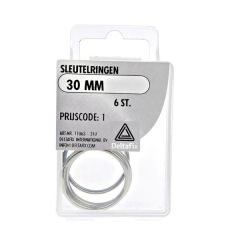 Deltafix Sleutelring 30mm Set 6st
