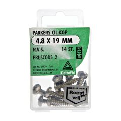 Deltafix Parker CK RVS 4.8x19mm Set 14st